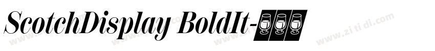 ScotchDisplay BoldIt字体转换